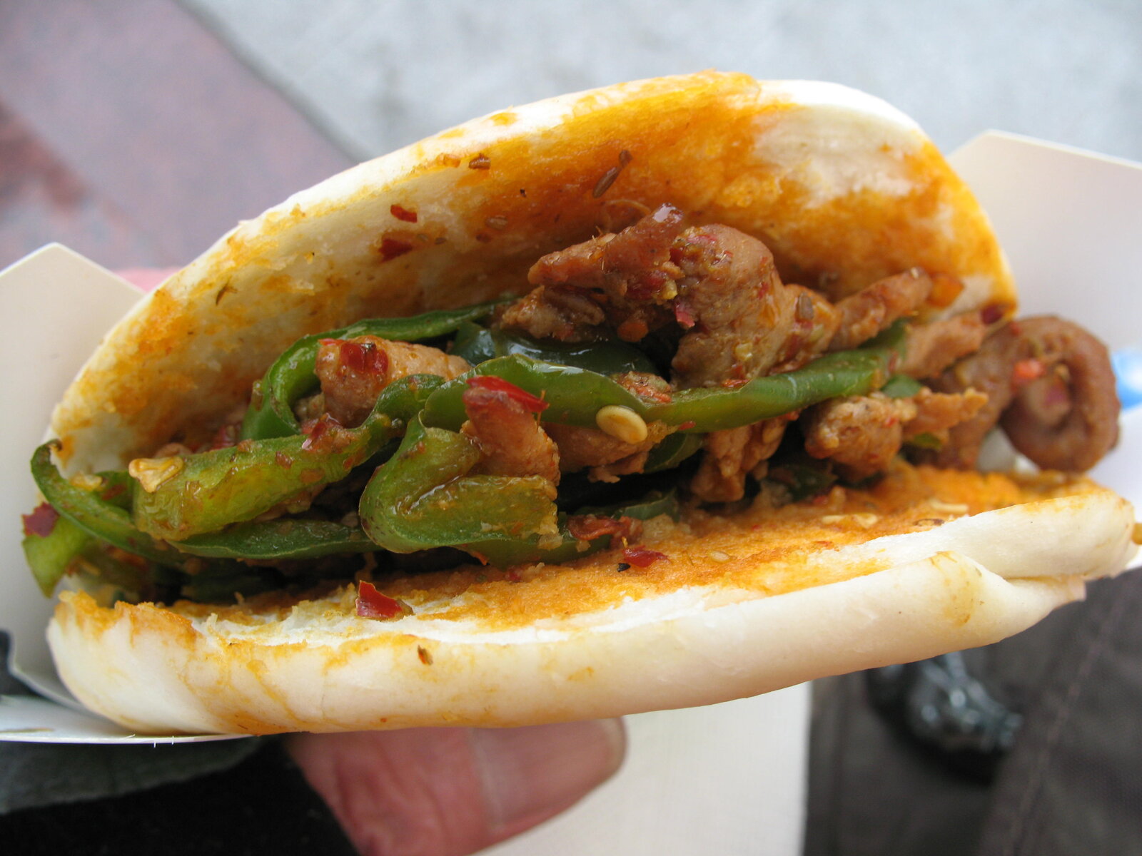 Roujiamo Chinese meat sandwich — wheat-and-lamb street ritual along the Silk Road snack map