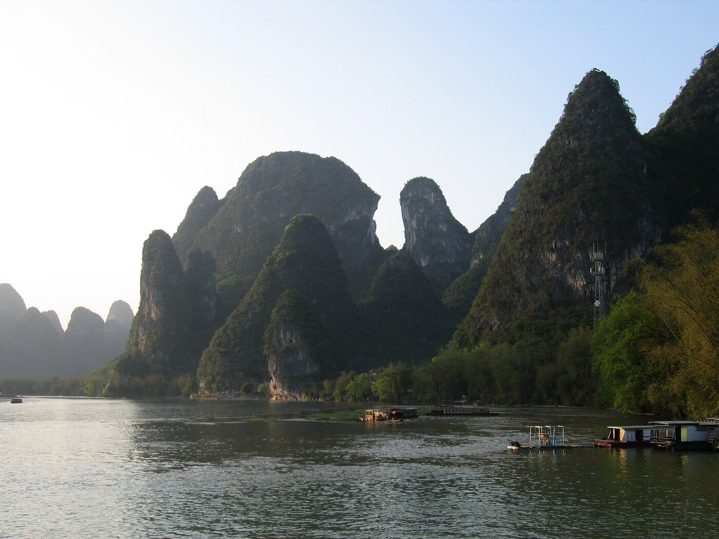 River corridor — illustrative southern coastal dynamism for Greater Bay logistics (stock library; not Shenzhen skyline)