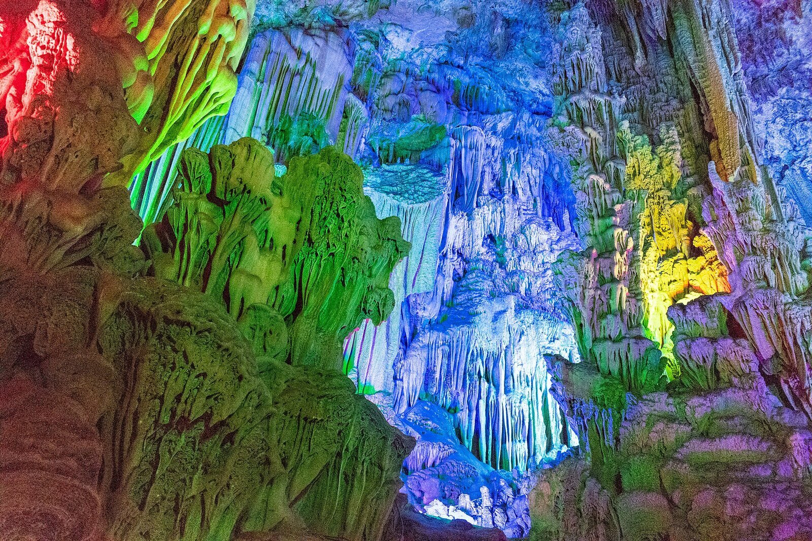 Karst cave interior — stock mood only; library lacks dedicated Lhasa/Potala photography for this template
